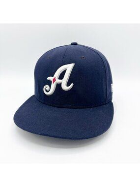 New Era 59FIFTY Reno Aces MiLB Fitted Hat Navy Blue Adult Size 7 1/4 USA Made